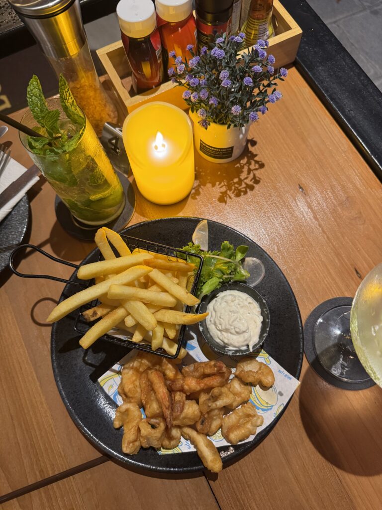 Calamari at Atom Beach Cafe Phi Phi